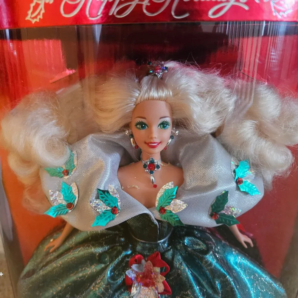 NRFB MATTEL 1995 SPECIAL EDITION HAPPY HOLIDAYS CHRISTMAS BARBIE DOLL #14123
